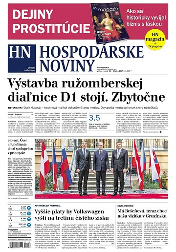 Obálka e-magazínu Hospodárske noviny 23.06.2017