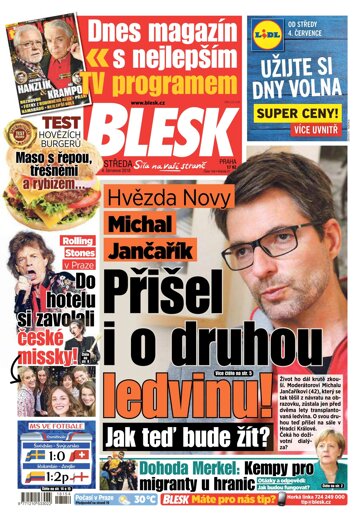 Obálka e-magazínu Blesk 4.7.2018