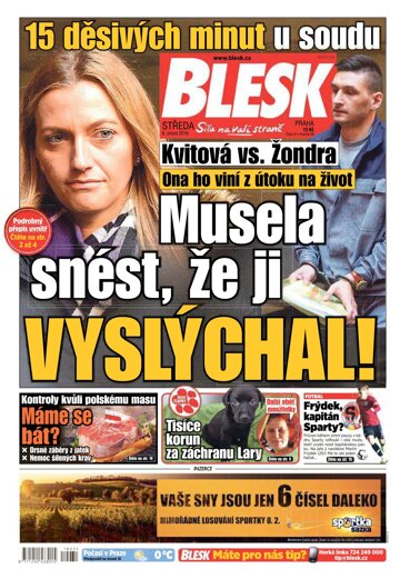 Obálka e-magazínu Blesk 6.2.2019