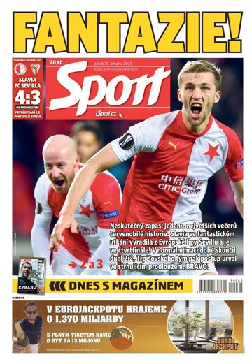 Obálka e-magazínu Sport 15.3.2019