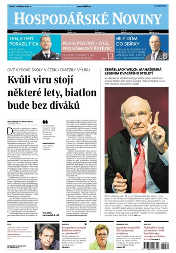 Obálka e-magazínu Hospodářské noviny 044 - 3.3.2020