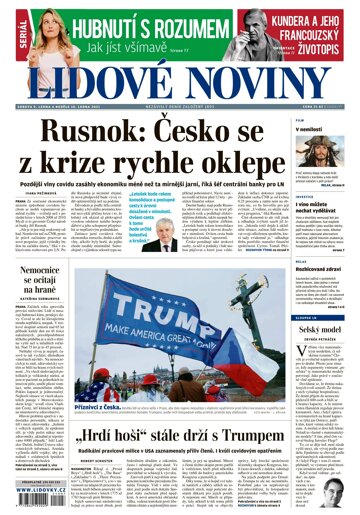 Obálka e-magazínu Lidové noviny 9.1.2021