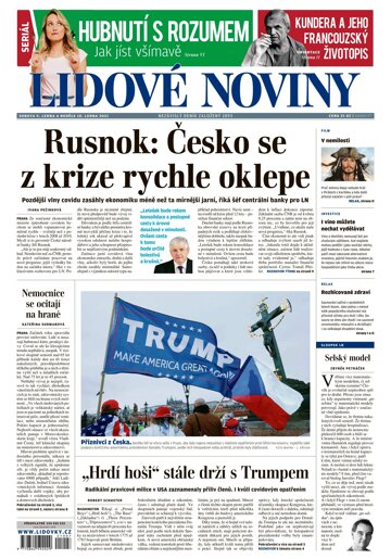 Obálka e-magazínu Lidové noviny 9.1.2021