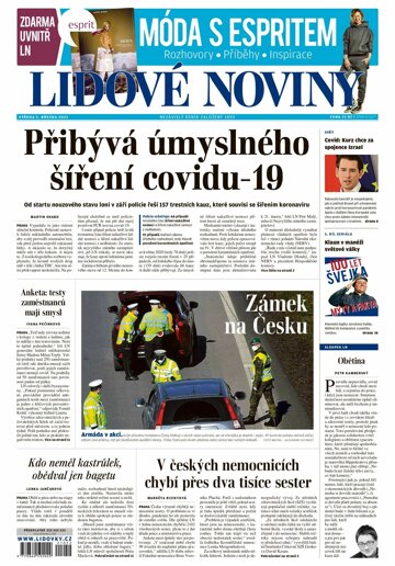 Obálka e-magazínu Lidové noviny 3.3.2021