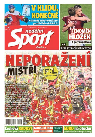 Obálka e-magazínu Nedělní Sport 30.5.2021