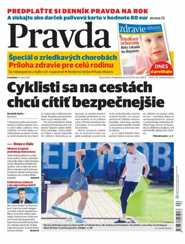 Obálka e-magazínu Pravda 14. 6. 2021