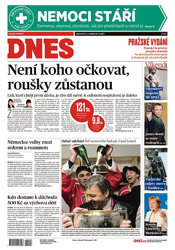 Obálka e-magazínu MF Dnes 25.9.2021