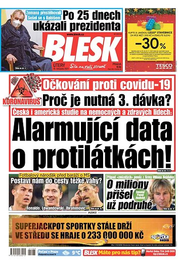 Obálka e-magazínu Blesk 16.11.2021