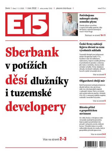 Obálka e-magazínu E15 1.3.2022