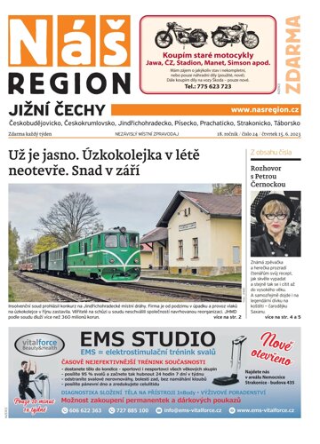 Obálka e-magazínu Náš Region - Jižní Čechy 24/2023