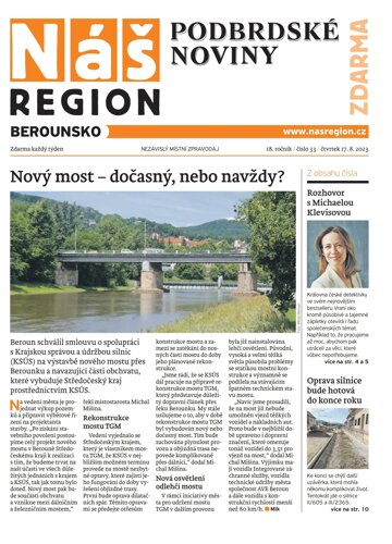 Obálka e-magazínu Náš Region - Berounsko 33/2023