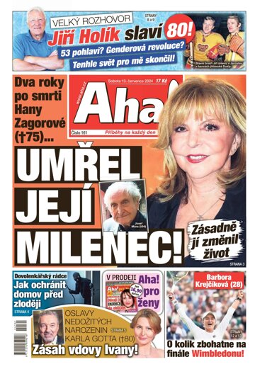 Obálka e-magazínu AHA! 13.7.2024