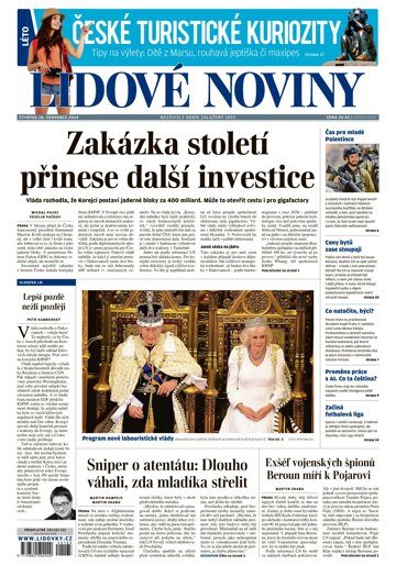 Obálka e-magazínu Lidové noviny 18.7.2024