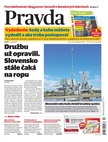 Obálka e-magazínu Pravda 22. 4. 2026