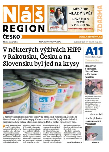 Obálka e-magazínu Náš Region - Česko 18/2026