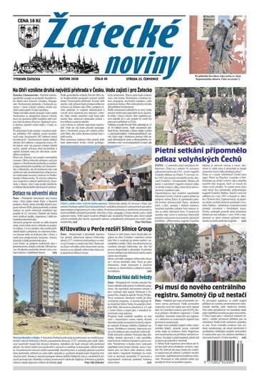 Obálka e-magazínu Žatecké noviny 30/2026