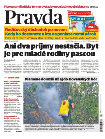 Obálka e-magazínu Pravda 18. 8. 2026