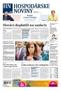 Obálka e-magazínu Hospodárske noviny 31.07.2014