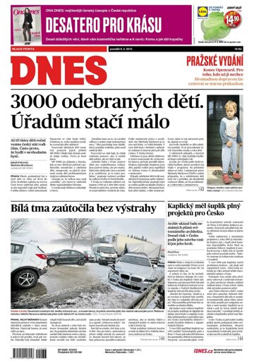 Obálka e-magazínu MF Dnes 9.2.2015