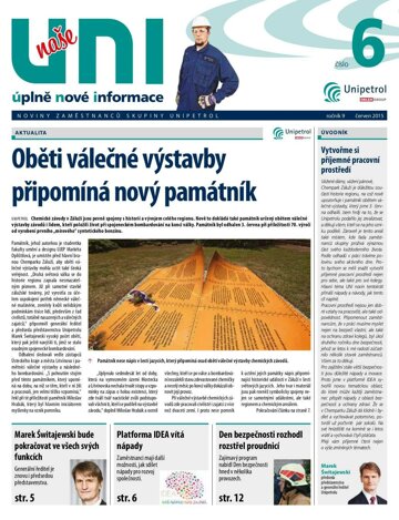 Obálka e-magazínu UNI noviny 06/2015