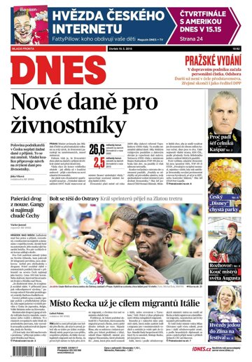 Obálka e-magazínu MF Dnes 19.5.2016