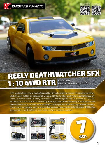 Obálka e-magazínu REELY DEATHWATCHER SFX1 : 10 4WD RT R