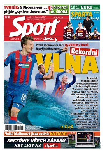 Obálka e-magazínu Sport 20.11.2017