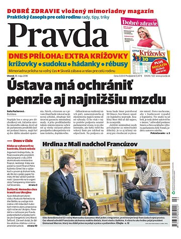Obálka e-magazínu Pravda 29.5.2018