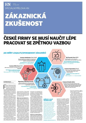 Obálka e-magazínu Hospodářské noviny - příloha 200 - 15.10.2019 příloha Zákaznická zkušenost