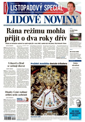 Obálka e-magazínu Lidové noviny 16.11.2019
