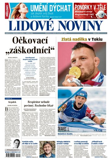 Obálka e-magazínu Lidové noviny 31.7.2021