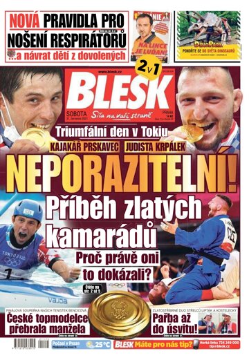 Obálka e-magazínu Blesk 31.7.2021