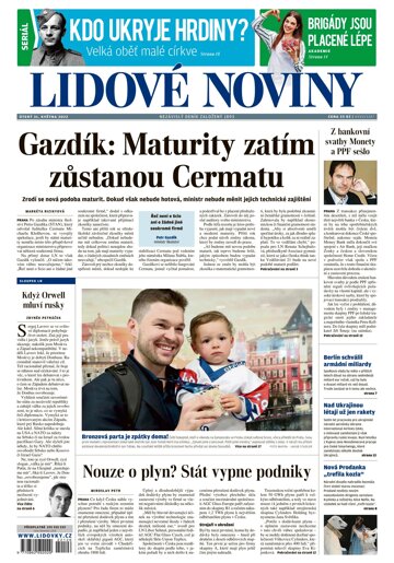 Obálka e-magazínu Lidové noviny 31.5.2022