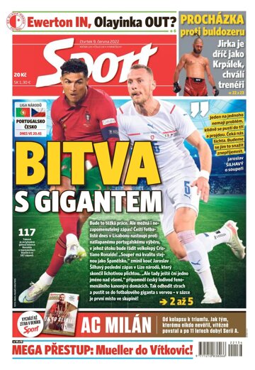 Obálka e-magazínu Sport 9.6.2022