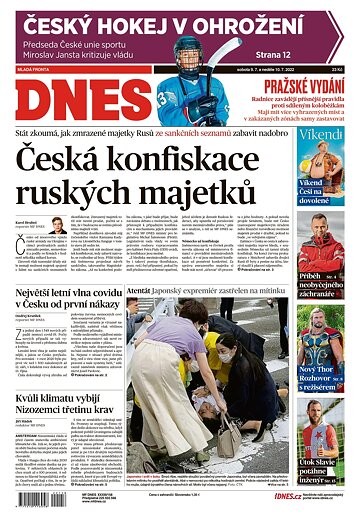 Obálka e-magazínu MF Dnes 9.7.2022