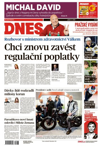 Obálka e-magazínu MF Dnes 3.3.2023