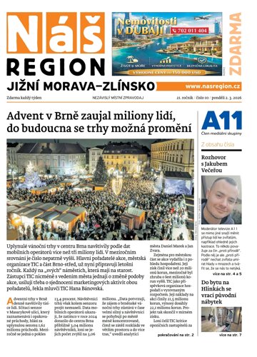 Obálka e-magazínu Náš Region - Jižní Morava/Zlínsko 10/2026