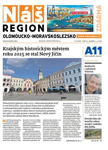 Obálka e-magazínu Náš Region - Olomoucko/Moravskoslezsko 10/2026