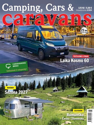 Obálka e-magazínu Camping, Cars & Caravans 6/2026