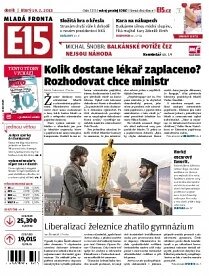 Obálka e-magazínu E15 19.2.2013