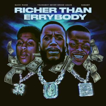 Obálka uvítací melodie Richer Than Errybody (feat. YoungBoy Never Broke Again & DaBaby)