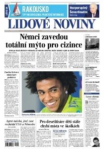 Obálka e-magazínu Lidové noviny 8.7.2014