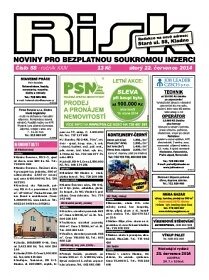Obálka e-magazínu Risk 58/2014