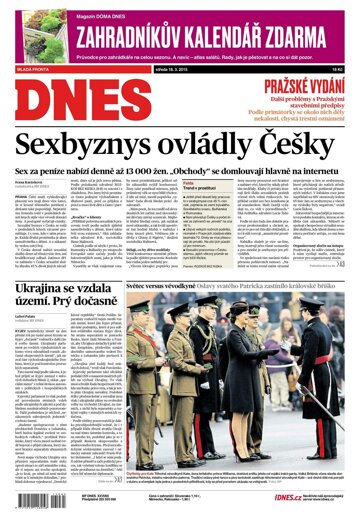 Obálka e-magazínu MF Dnes 18.3.2015