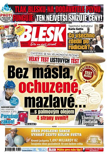 Obálka e-magazínu Blesk 4.3.2016