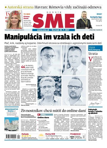 Obálka e-magazínu SME 20.7.2017