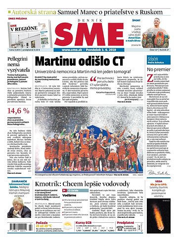 Obálka e-magazínu SME 3.6.2019