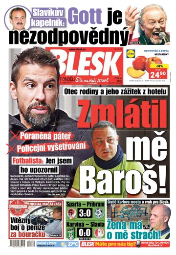 Obálka e-magazínu Blesk 5.8.2019