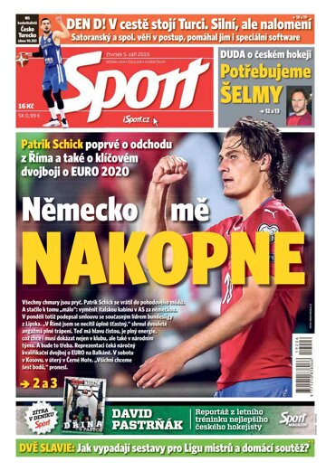 Obálka e-magazínu Sport 5.9.2019