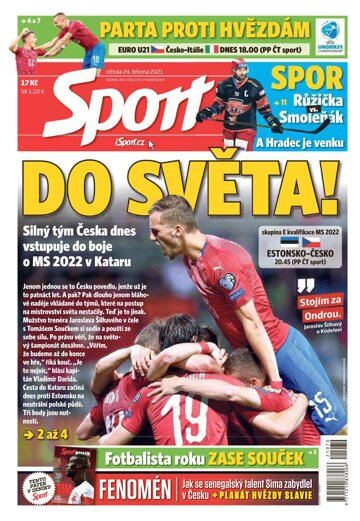 Obálka e-magazínu Sport 24.3.2021